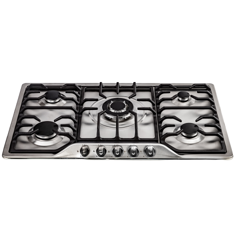 اجاق گاز صفحه ای درسا مدل آنیل 5 شعله استیل - کد 2200-5m