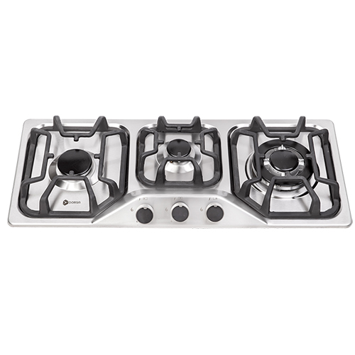 اجاق گاز صفحه ای درسا مدل آنیتا استیل 3 شعله - کد 2205-3