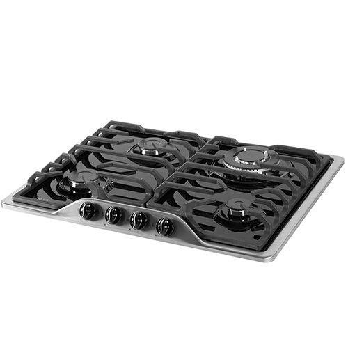 اجاق گاز صفحه ای درسا مدل ریتا 4 شعله شیشه استیل - کد 2300-4
