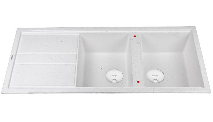 سینک درسا مدل گرانیتی DS3002 سفید