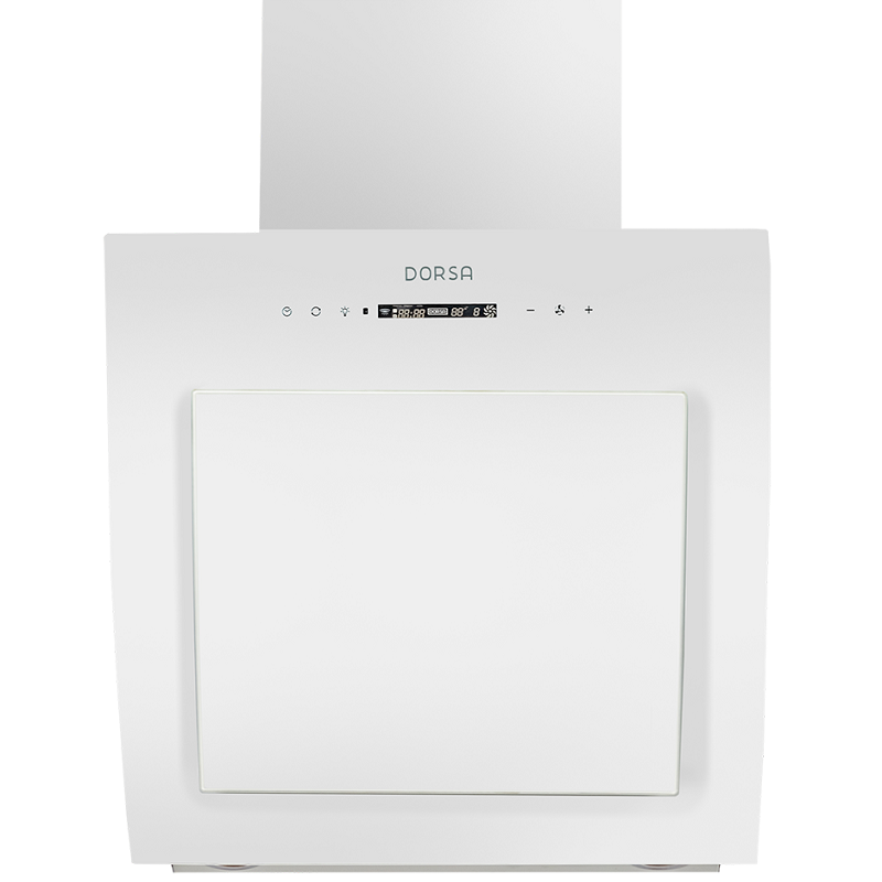 هود مورب درسا مدل دنا شیشه ای سفید سایز 90 - کد 1303